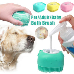 Silicone Pet Bath Gloves